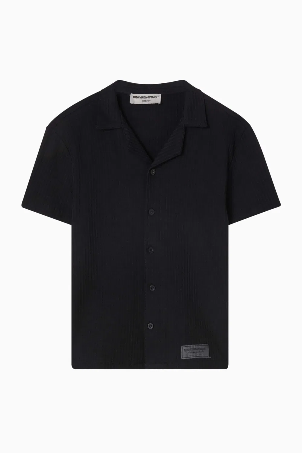 Рубашка с коротким рукавом Seersucker Jersey The Giving Movement, черный
