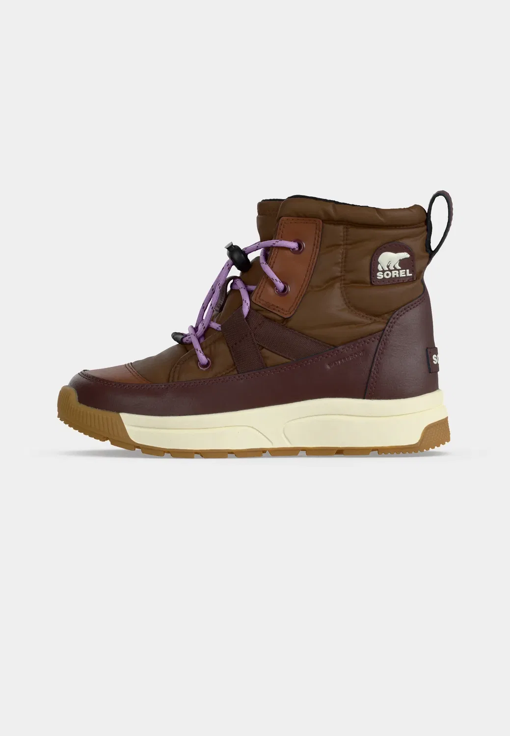 Детские унисекс ботинки Whitney III Mid WP - зимние ботинки Sorel, Dark Auburn/Red Lodge — фото 2