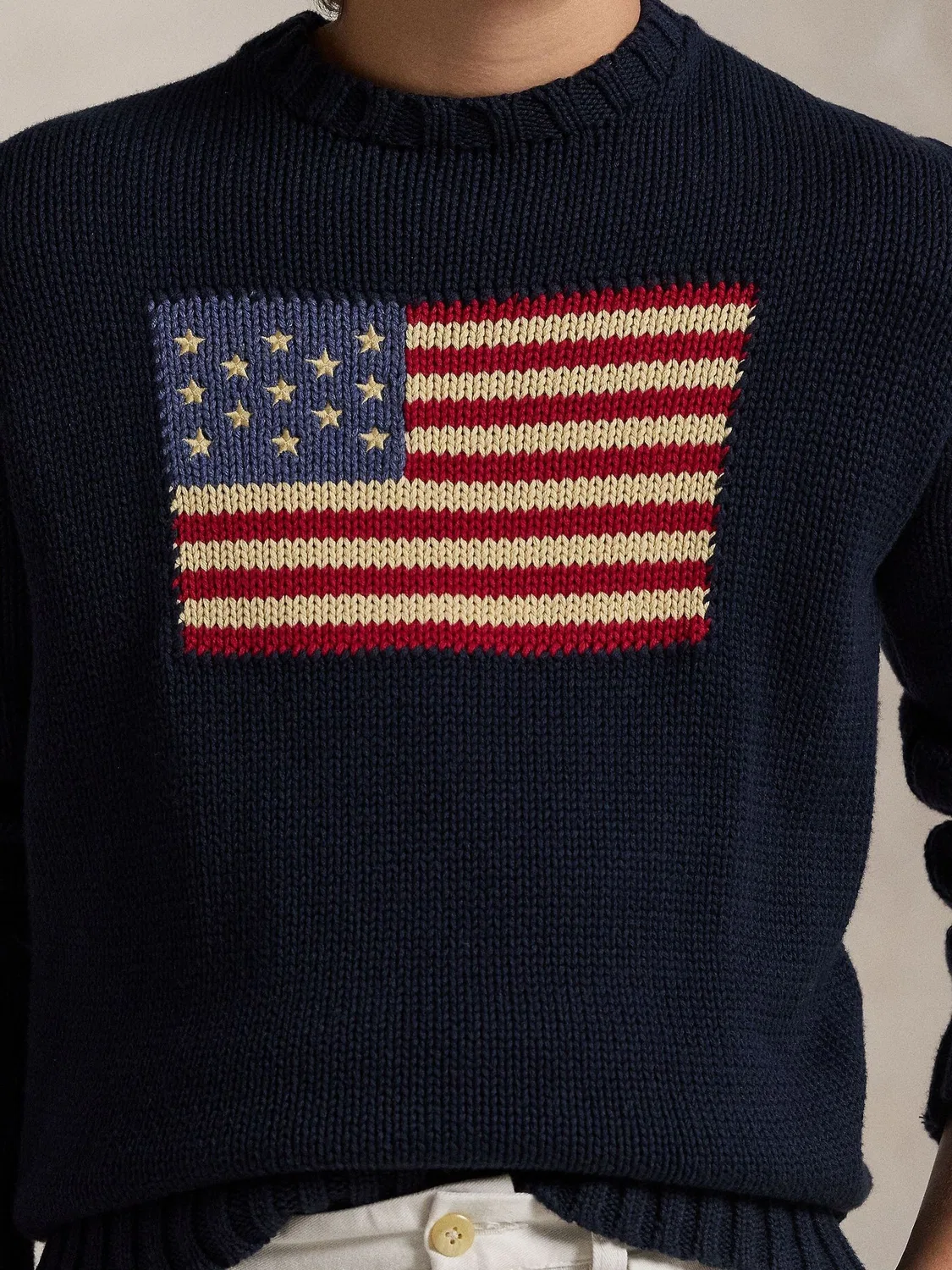 Джемпер с флагом Polo Ralph Lauren, синий — фото 3