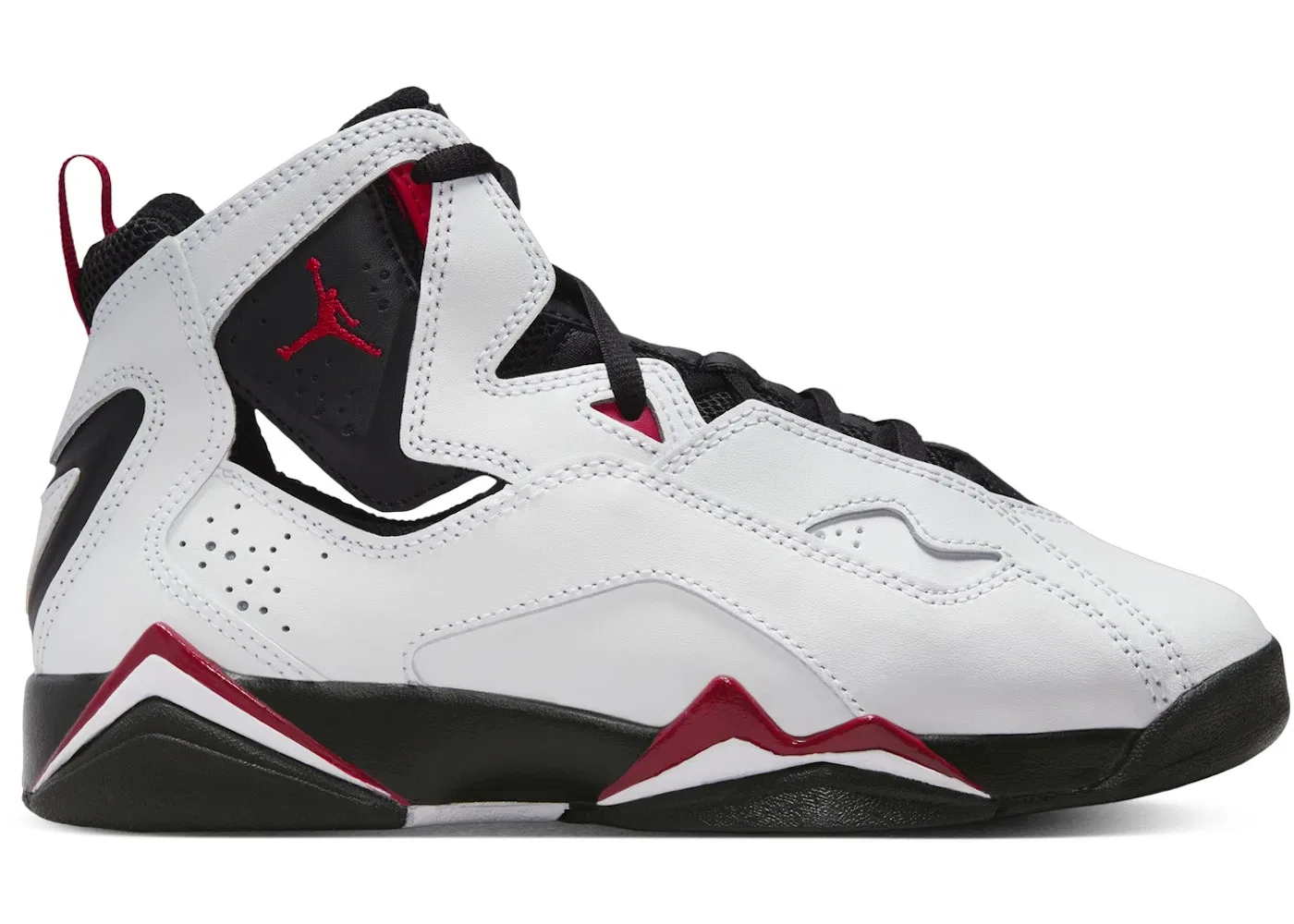 Детские кроссовки для мальчиков с длинным шнурованием Jordan True Flight Jordan, White/Black/Varsity Red