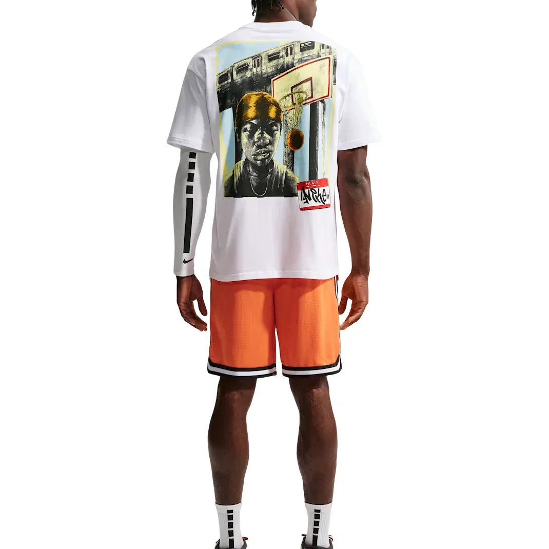 Мужская футболка с принтом Nike T-Shirts, белый — фото 2