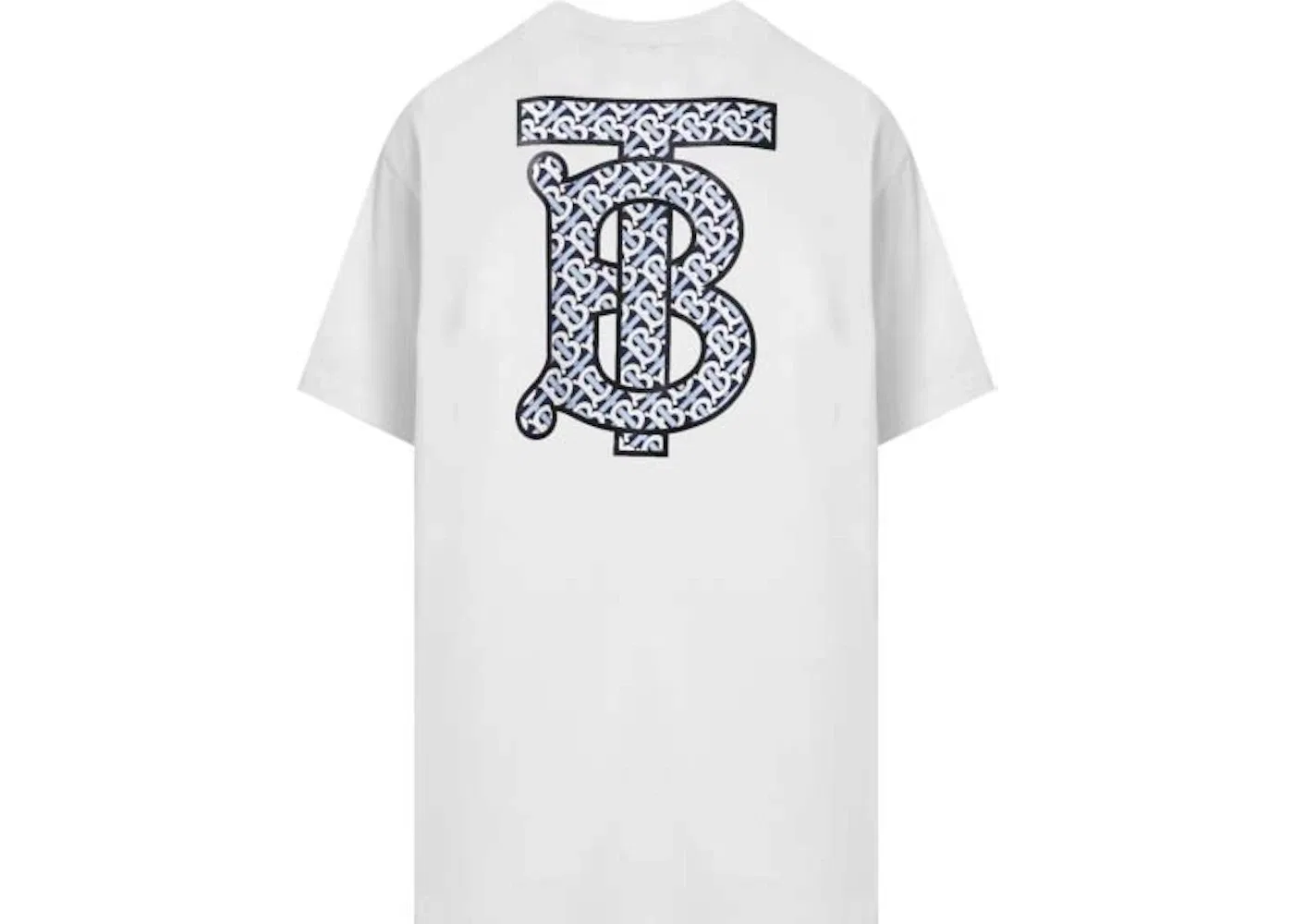 Женская хлопковая футболка с монограммой Burberry, White