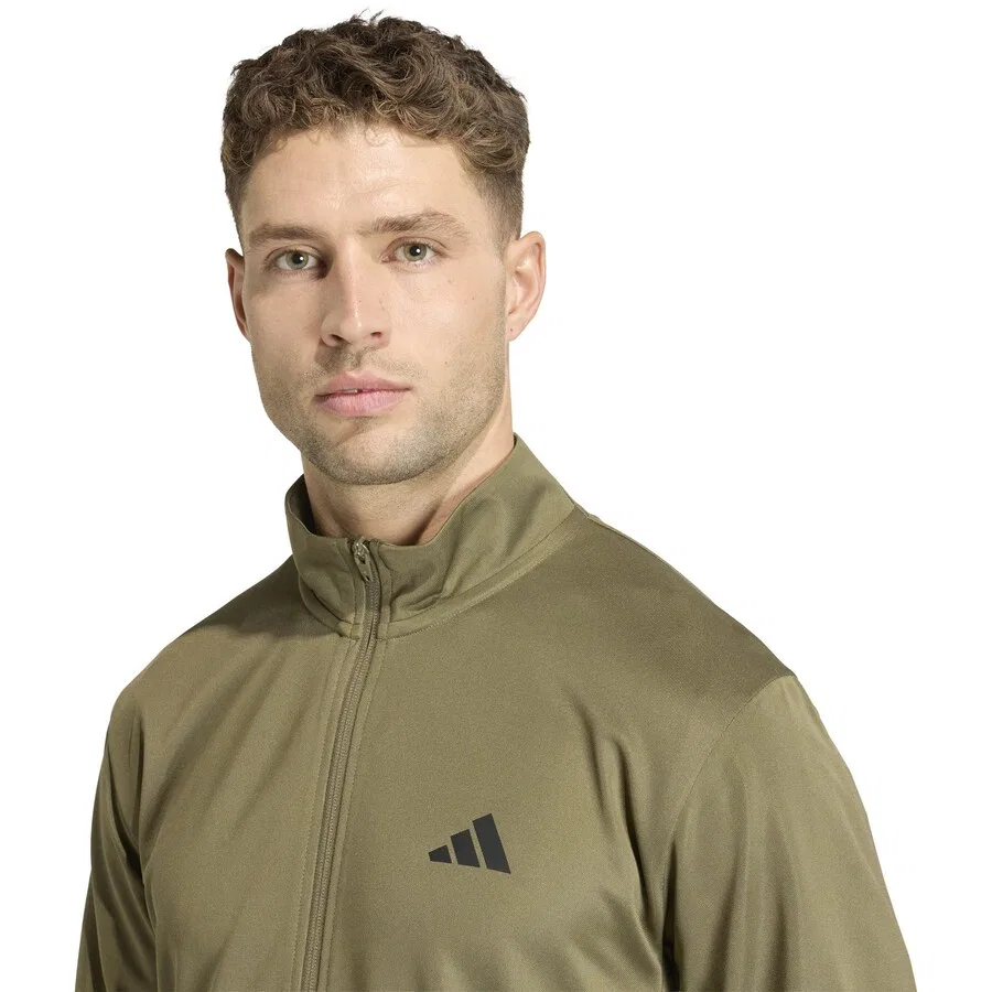 Куртка для тренировок ADIDAS PERFORMANCE, оливкового цвета — фото 3