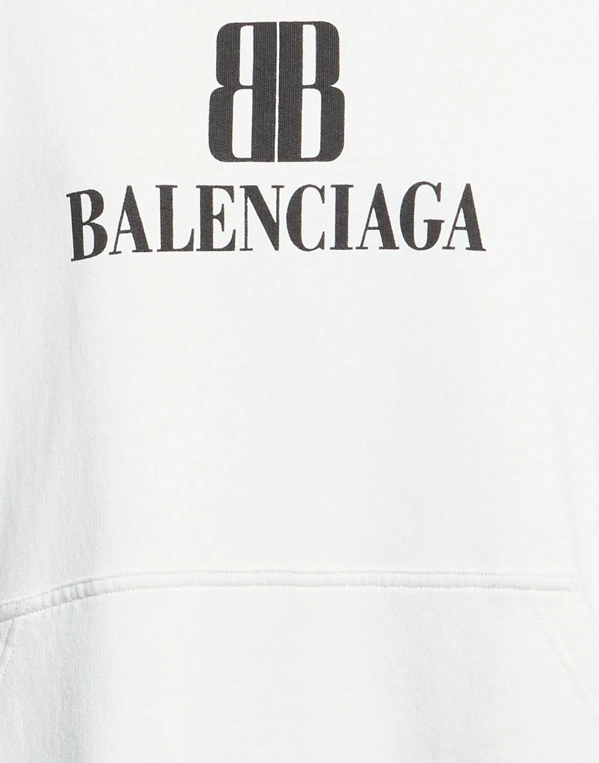Женский свитшот из французского терри с принтом Balenciaga, светло-серый — фото 4