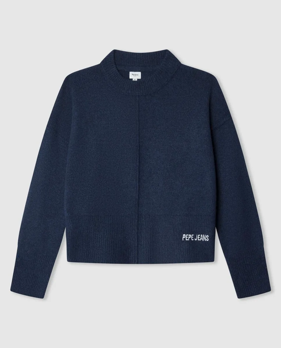 

Детский свитер Bibby Pepe Jeans, темно-синий