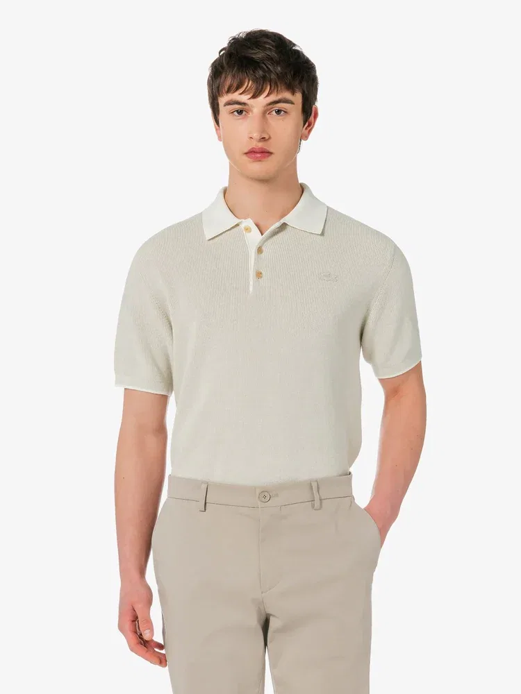 Свитер-поло LACOSTE, Beige — фото 4