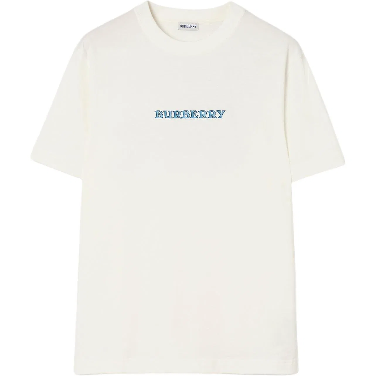Футболка с круглым вырезом, повседневная, Burberry, White
