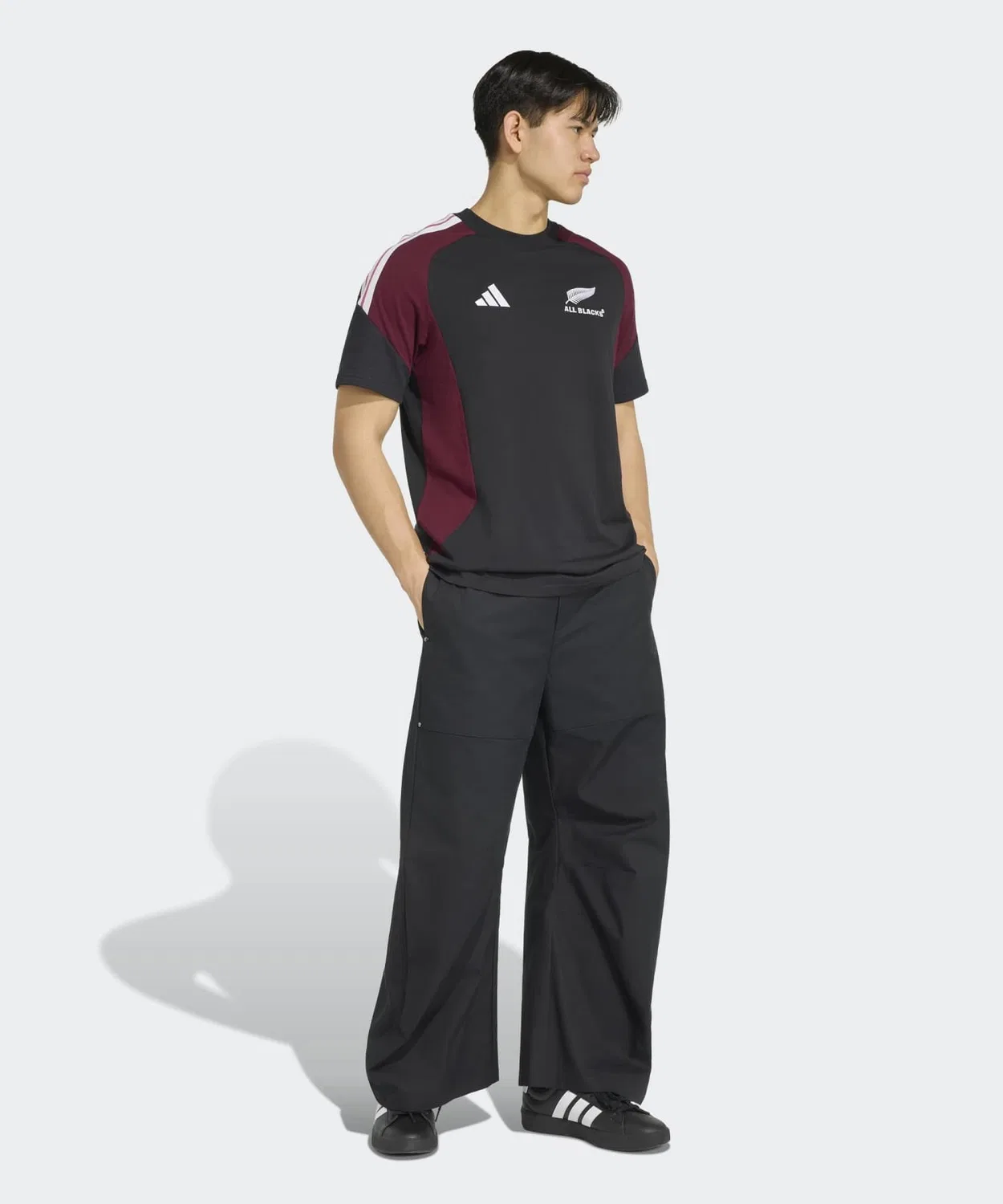 Мужская футболка с принтом All Blacks Cotton Tee Adidas, Черный — фото 4