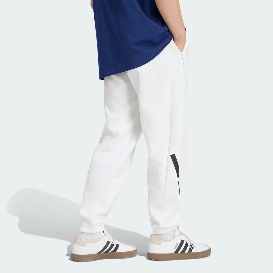 Спортивные штаны с эластичным поясом и шнурком adidas Z.N.E, Белый — фото 2