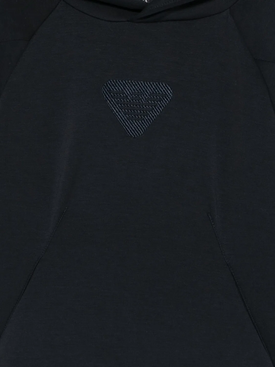 Толстовка с логотипом темно-синего цвета Emporio Armani, темно-синий — фото 2