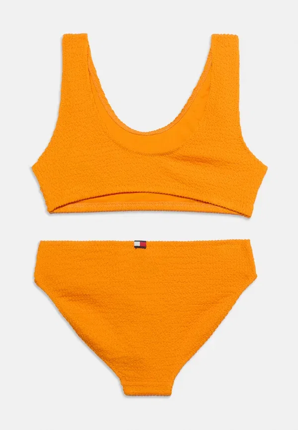 Купальник-бикини с вышивкой логотипа, Tommy Hilfiger, Orange Hype, оранжевый — фото 2
