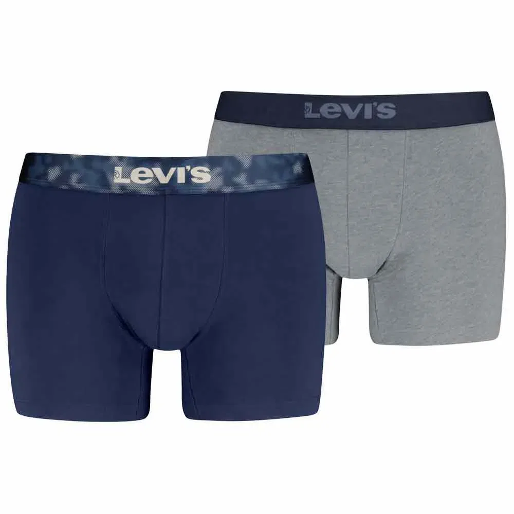 Мужские боксеры хлопковые Levi's, Grey — фото 3