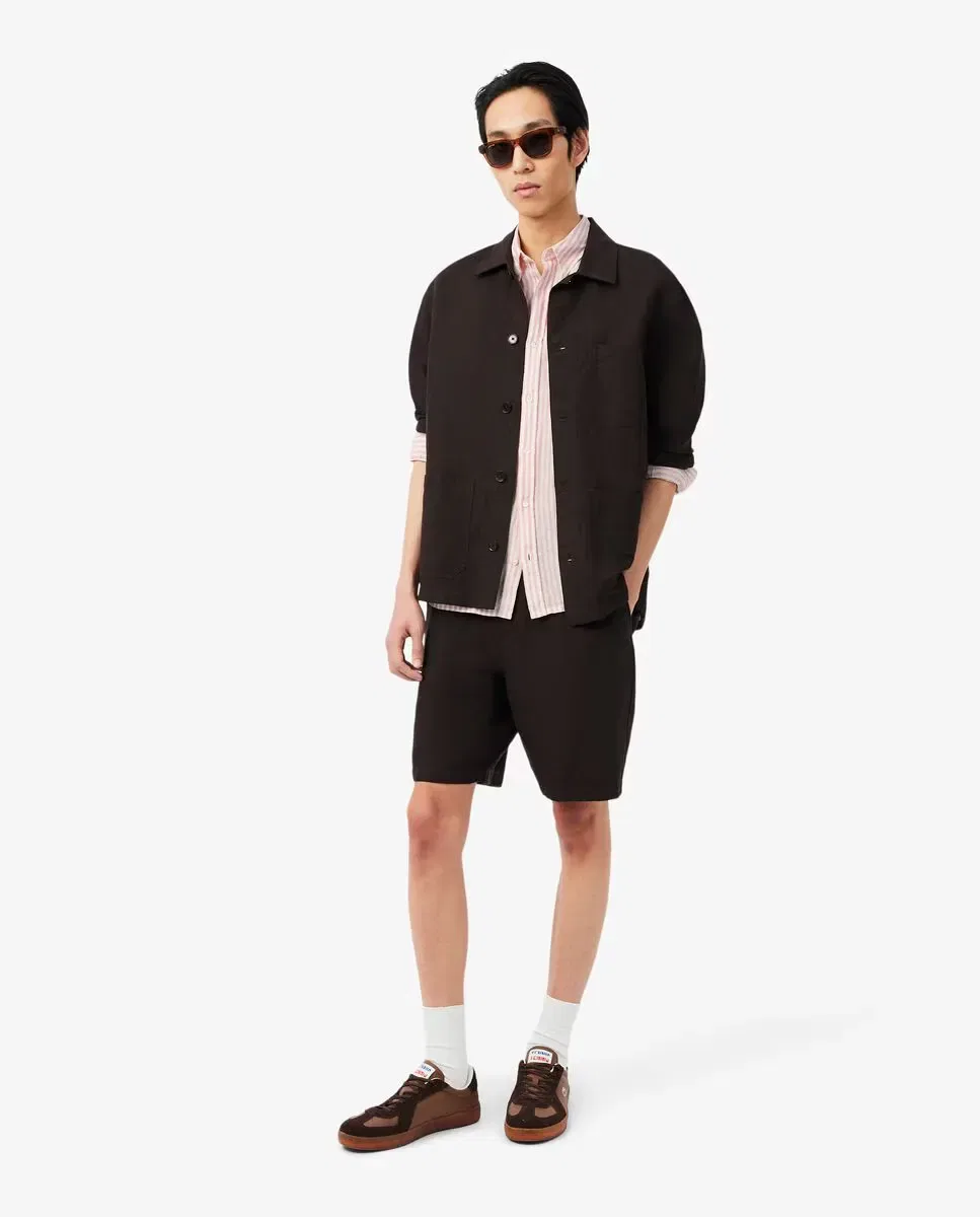 Мужская рубашка с длинным рукавом с полосками Lacoste, Rosa — фото 4