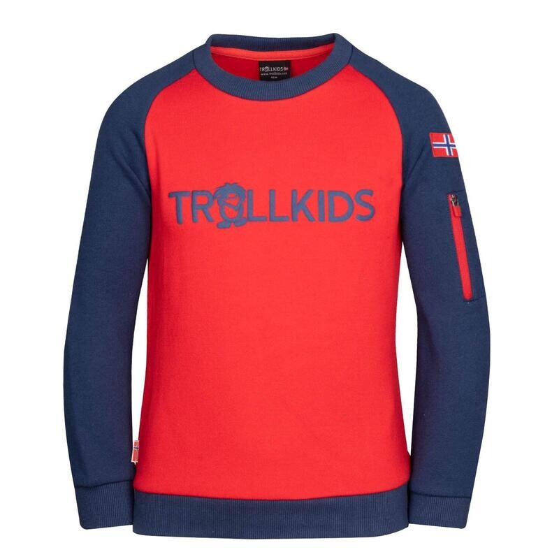 

Детская толстовка Sandefjord светло-красный/синий TROLLKIDS, цвет rot