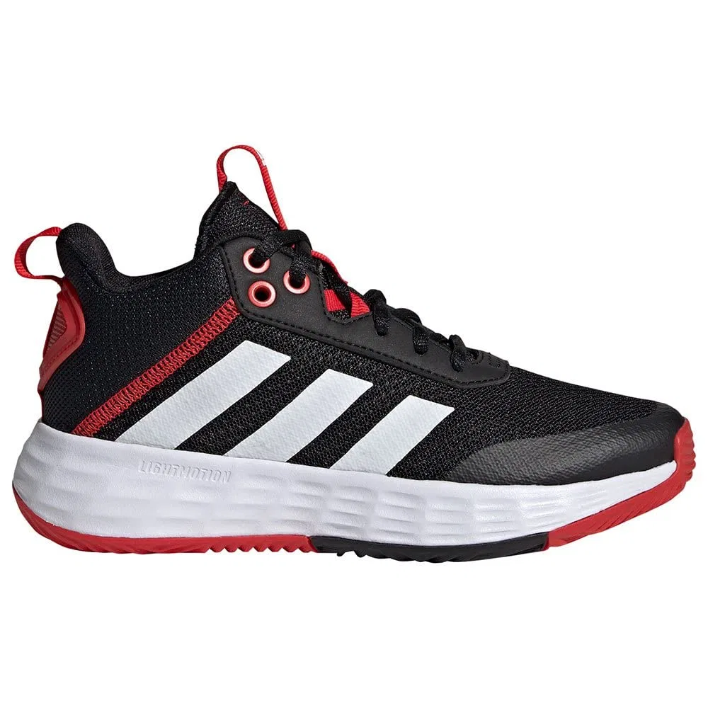 Детские кроссовки для баскетбола Ownthegame 2.0k Adidas, Core Black White Vivid Red — фото 2
