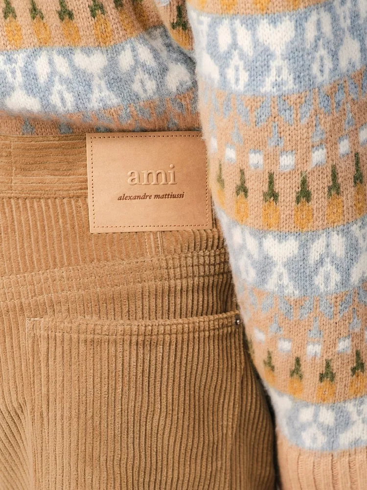 Широкие бермуды Large Bermuda Shorts AMI PARIS, Camel — фото 4