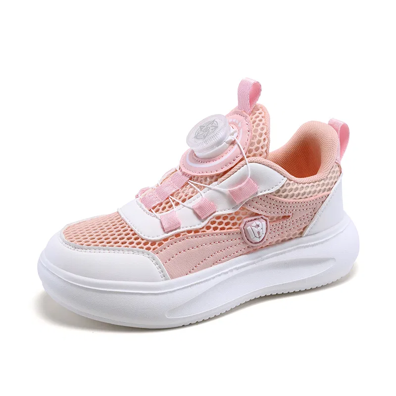 Детские кроссовки с защитой от истирания KINDDOG, Unlined Mesh 501-6 Pink