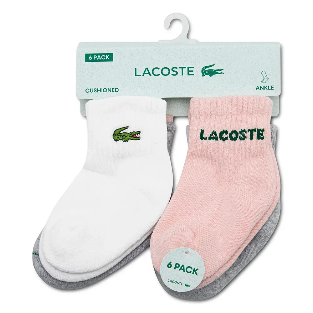 Комплект носков 6 пар Lacoste Kids, мультиколор — фото 3