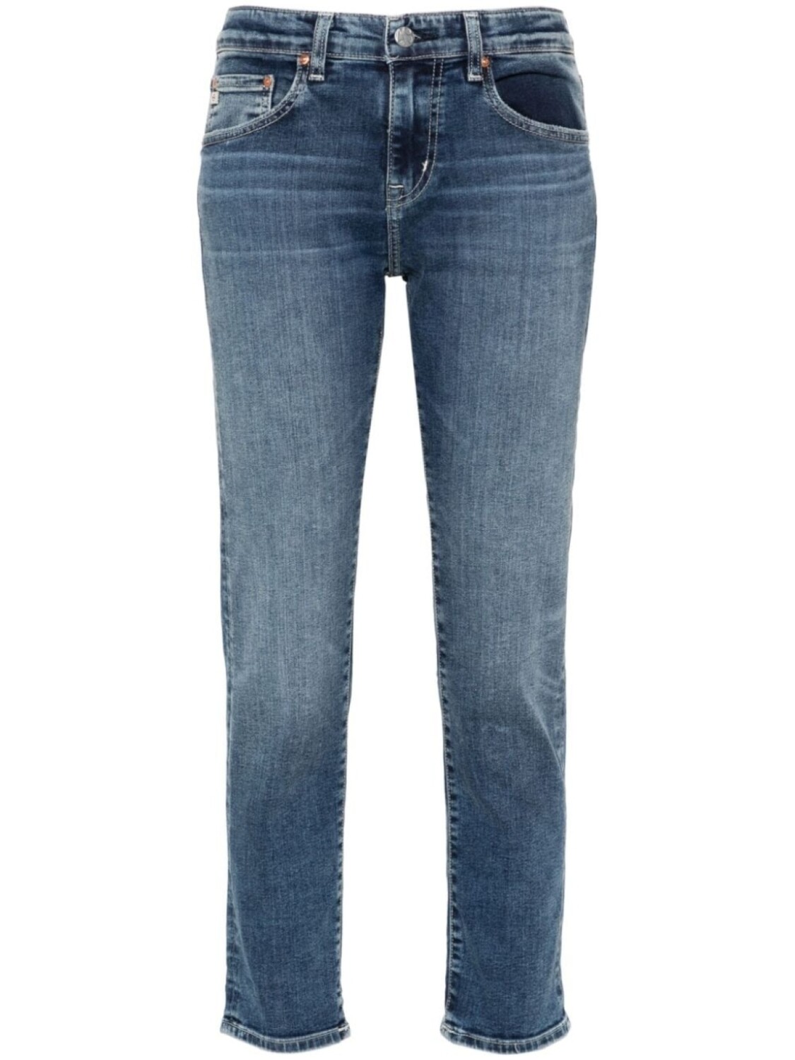 

AG Jeans ex-Boyfriend Узкие джинсы средней посадки, синий