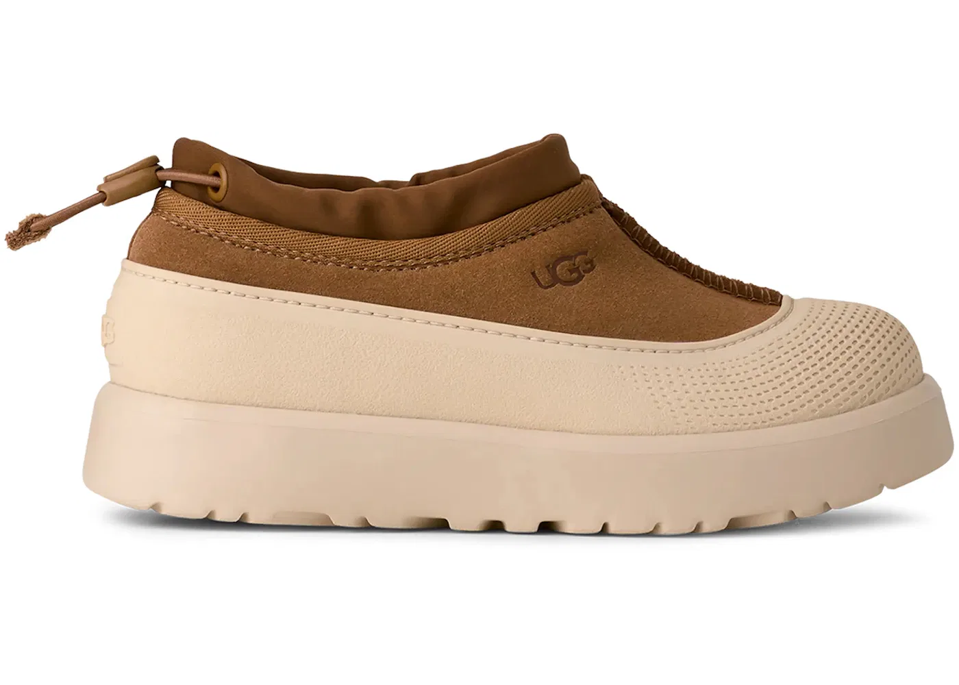 Детские тапочки с ворсом UGG Tasman Weather Hybrid Slipper, Chestnut Whitecap