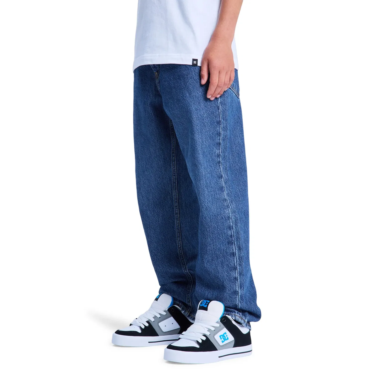 Детские джинсы для мальчиков свободного кроя DC Shoes, Azul — фото 3