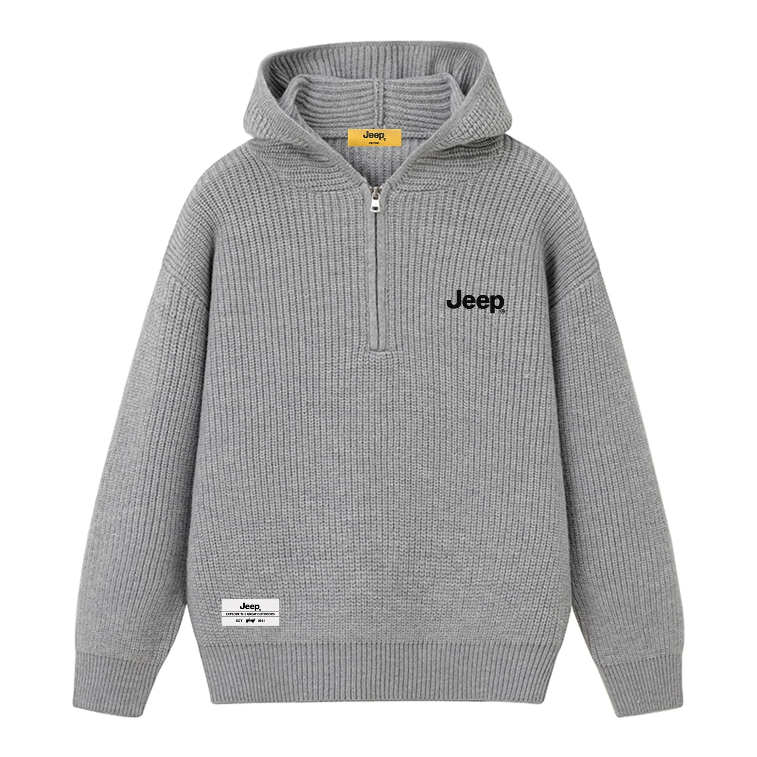 Детское худи с капюшоном Jeep, Light Gray