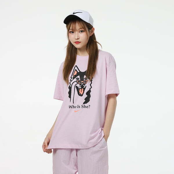 Футболка как w спортивная одежда bf tee dog hbr королевский Nike, красный — фото 4