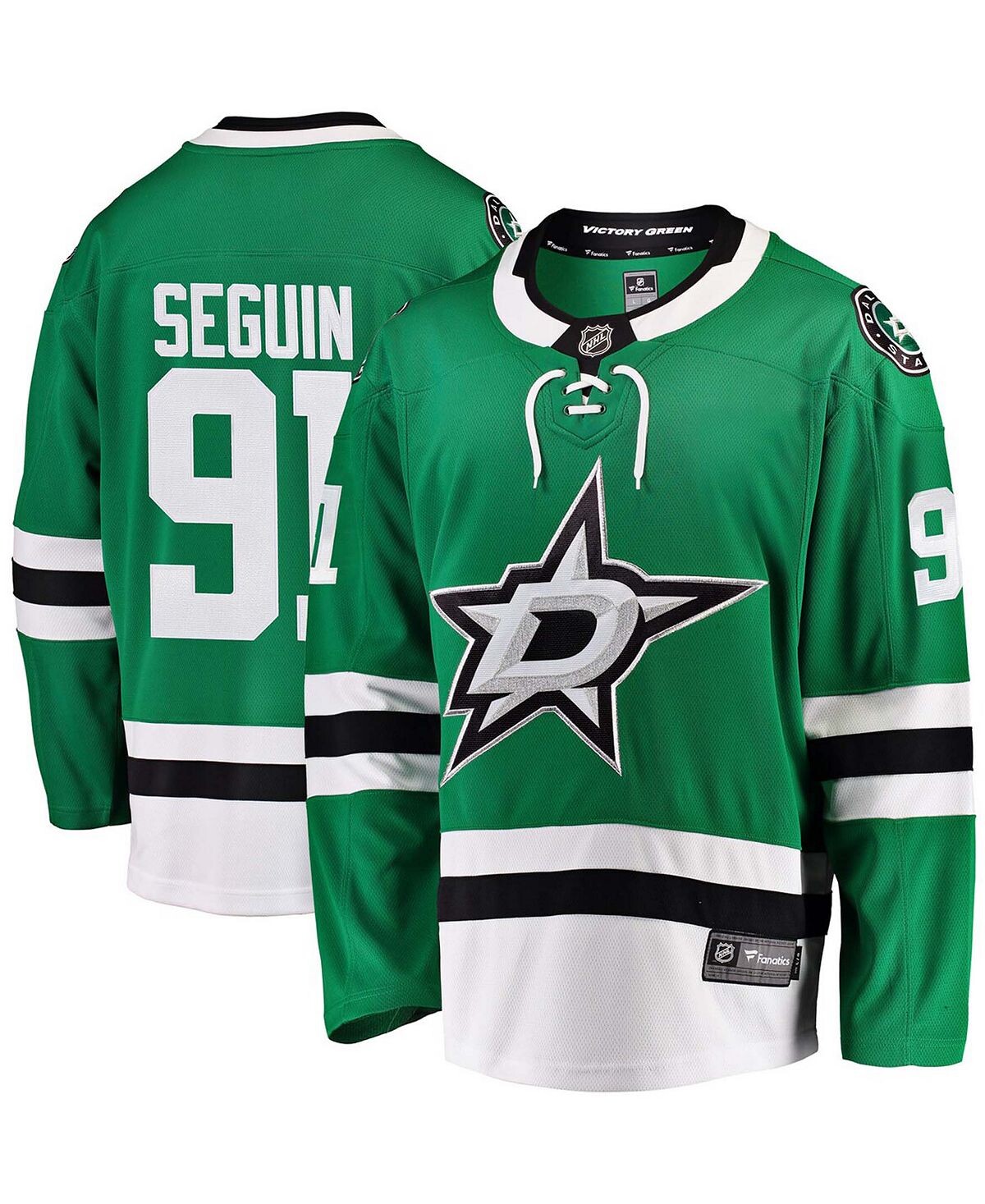 

Мужская футболка tyler seguin green dallas stars breakaway player Fanatics, зеленый