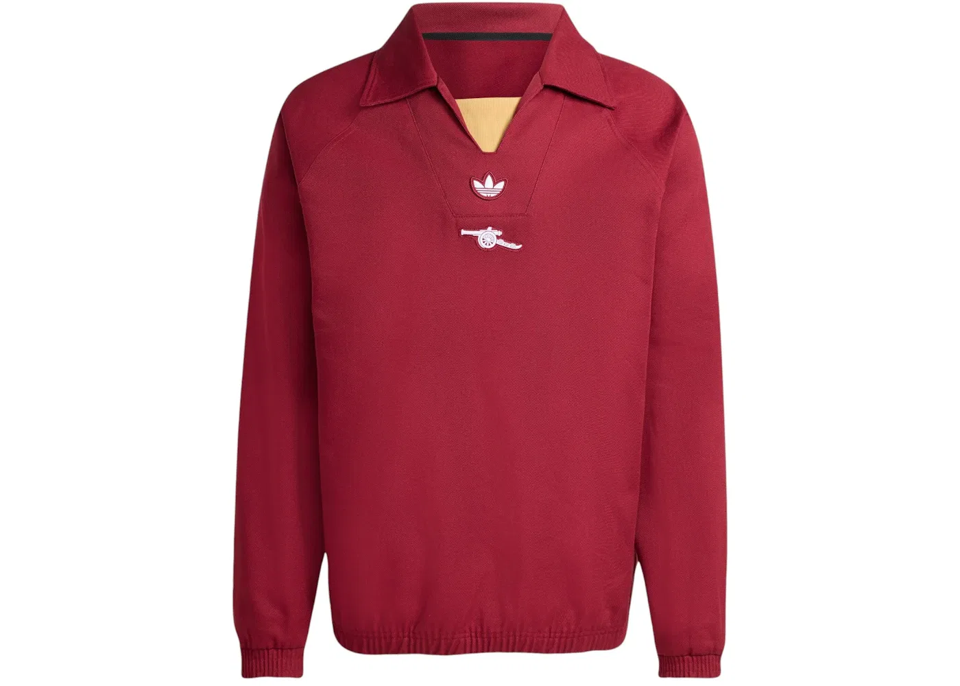Мужской свитшот с принтом Adidas Arsenal Terrace Icons Drill Sweatshirt Team Coll Burgundy, Team Coll Burgundy