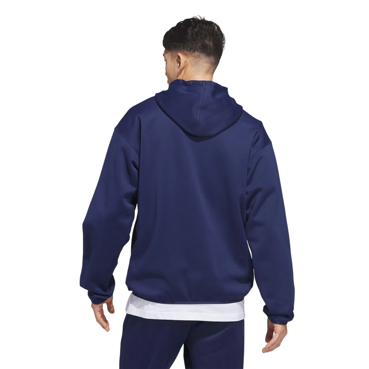Мужское худи с капюшоном на молнии Crazy Warm Adidas, цвет Team Navy Blue/White — фото 2