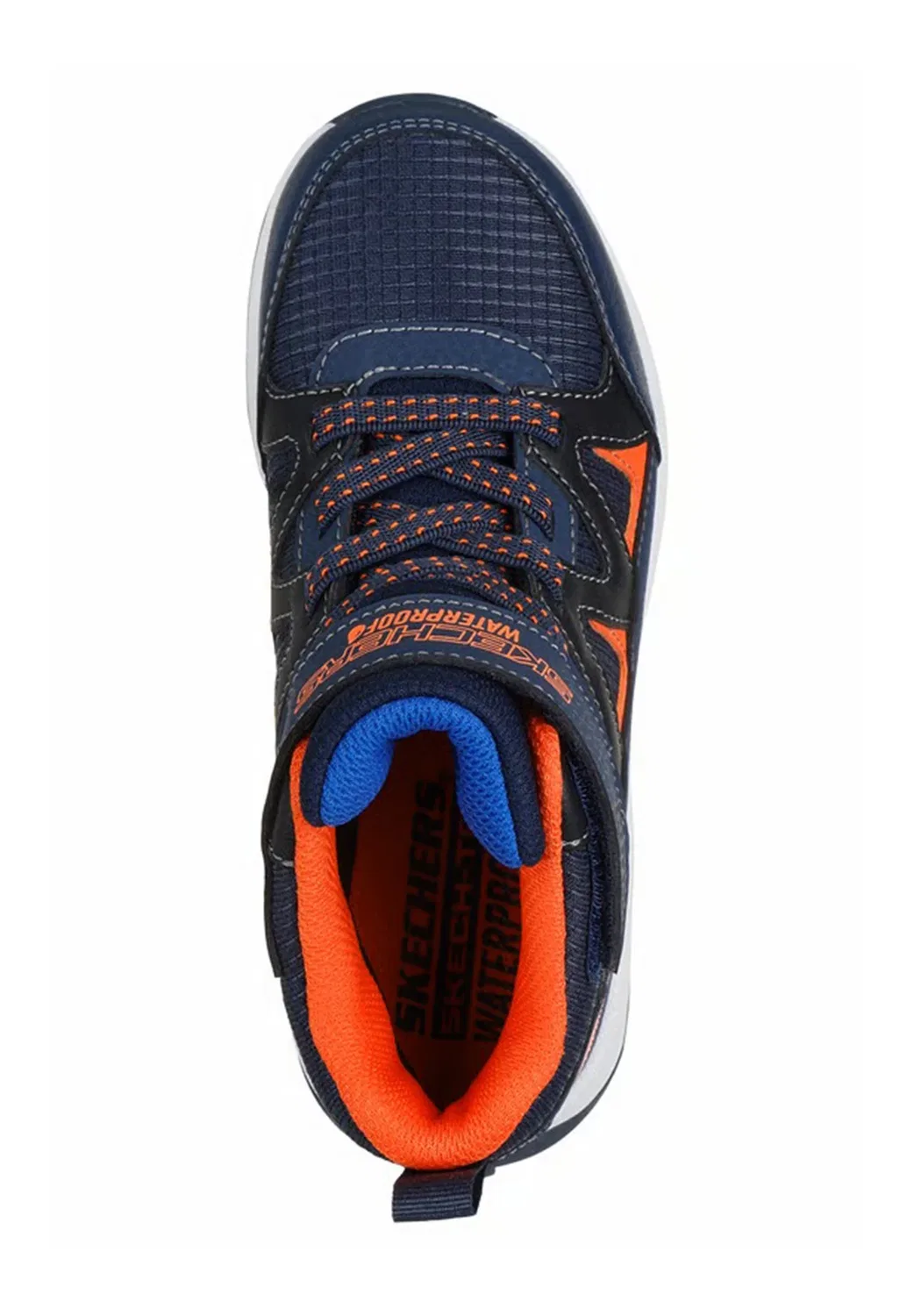 Storm Blazer - высокие кроссовки Skechers, Navy/Orange Synthetic/ Navy Textile/ Black Trim — фото 3