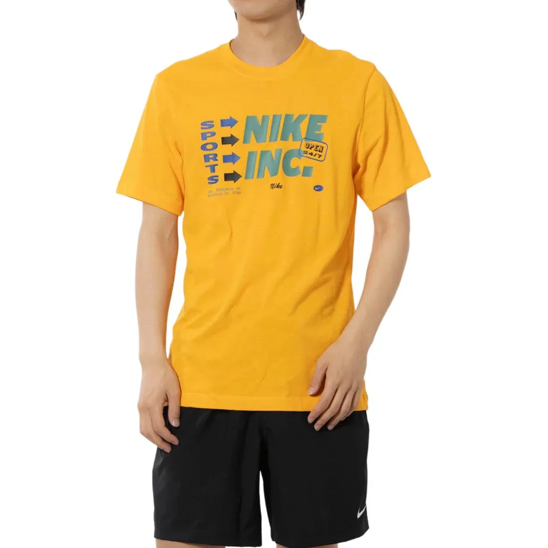 Мужская футболка Orange Yellow Nike — фото 3