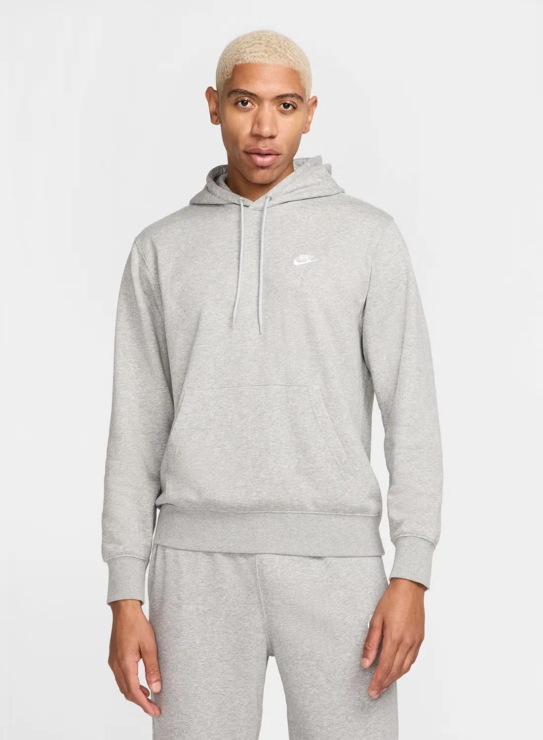 Худи с капюшоном Nike Club, серый