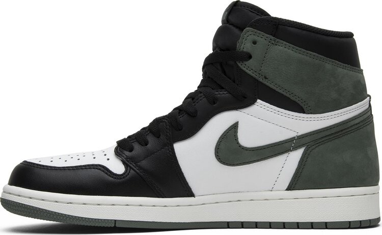 Кроссовки Air Jordan 1 Retro High OG Clay Green, зеленый — фото 3