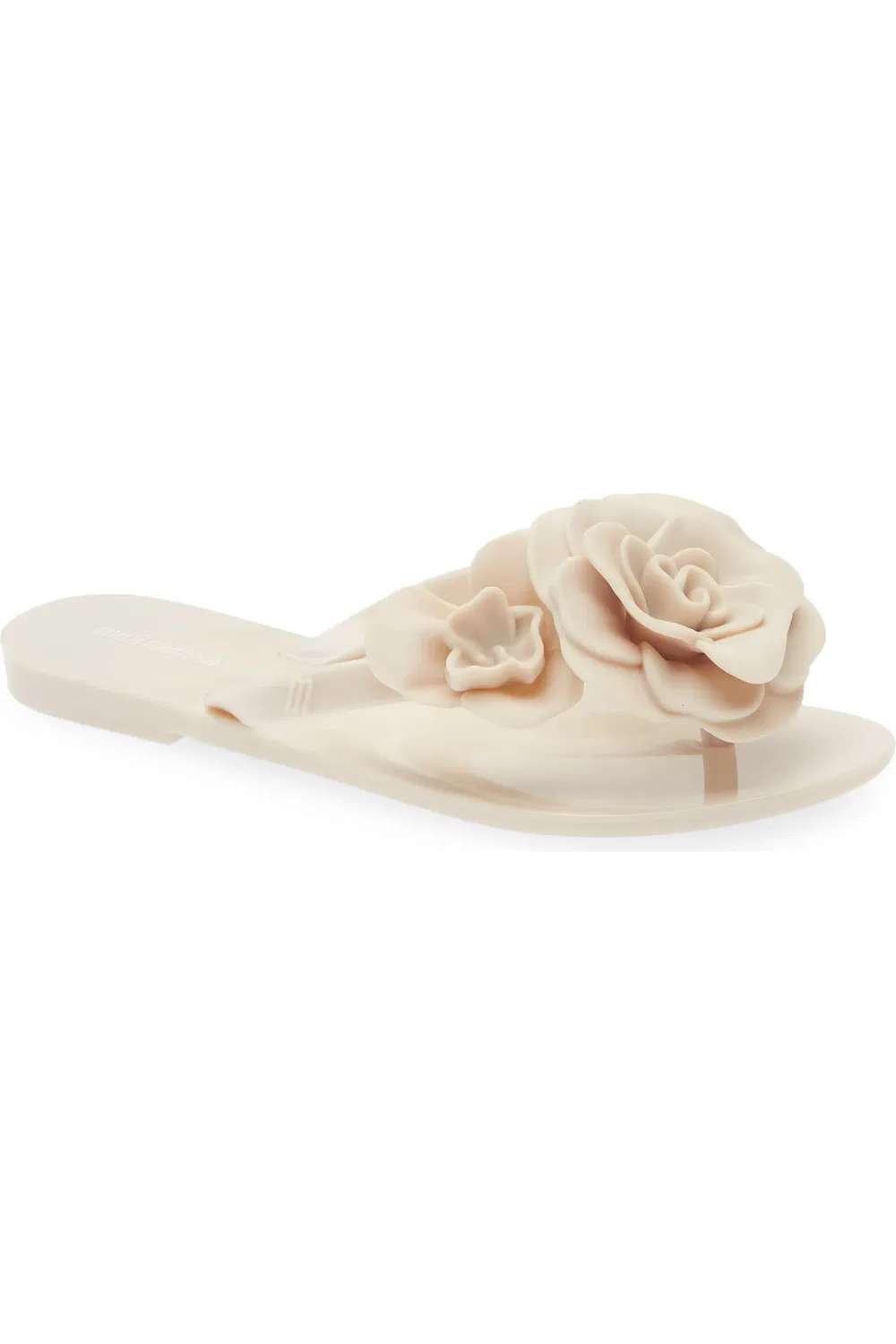 Детские сандалии с цветочными аппликациями Harmonic Mini Melissa, бежевый