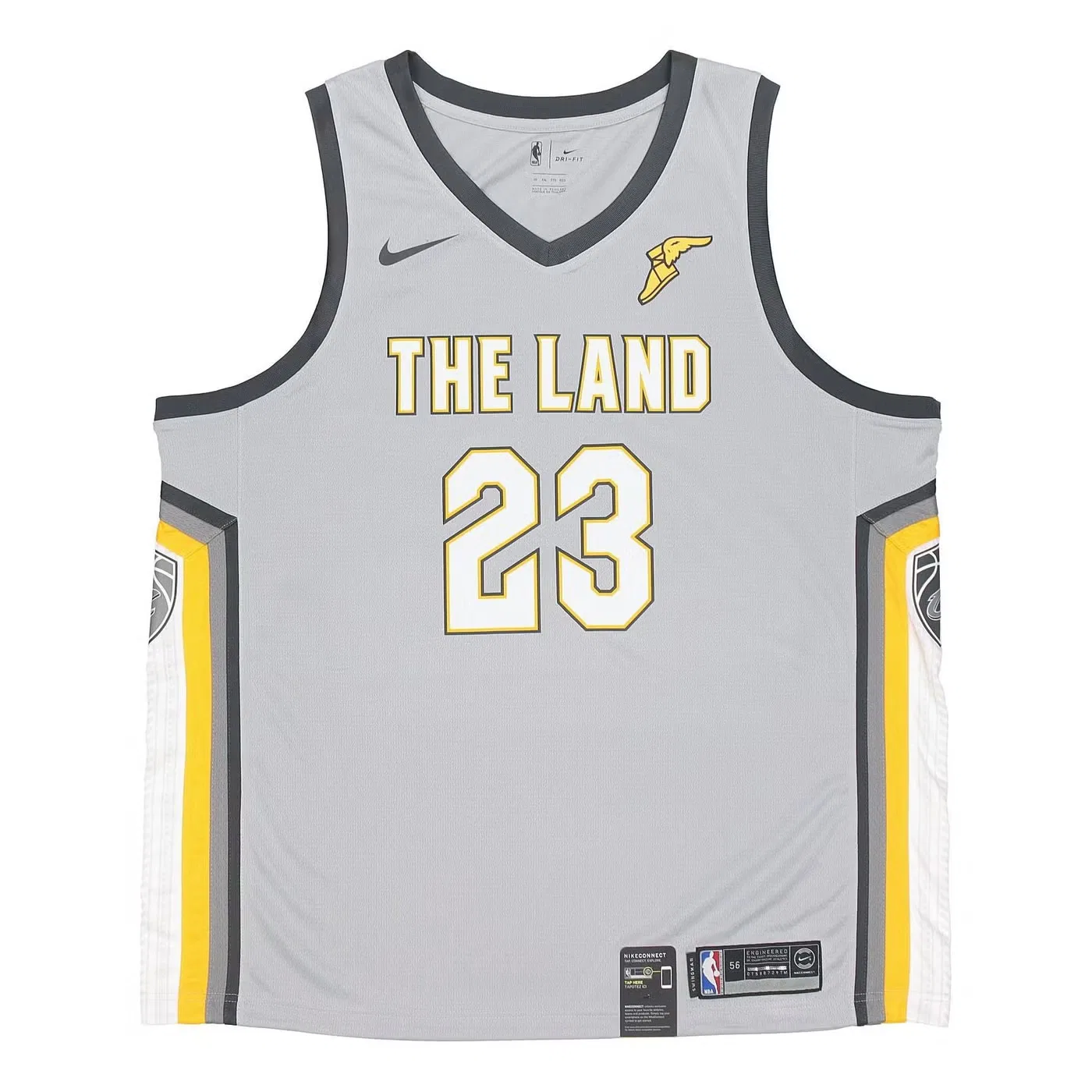 Джерси баскетбольное с принтом Lebron James Cleveland Cavaliers City Edition Swingman Nike, серебристый