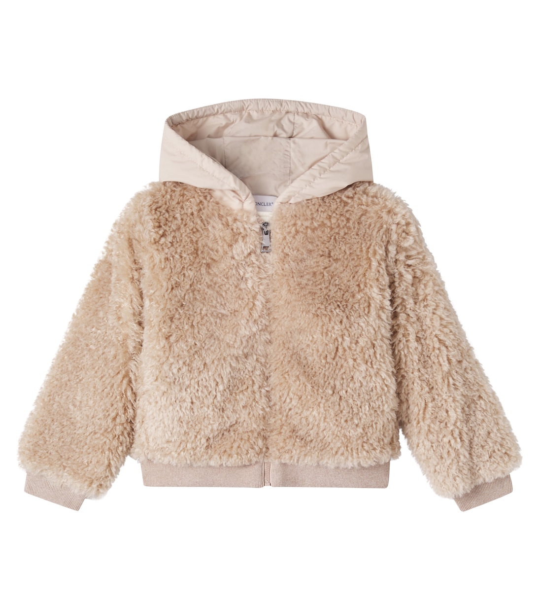 

Искусственная меховая куртка Moncler Enfant, Light Beige