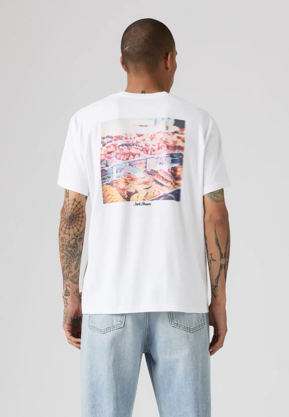 Футболка свободного кроя с принтом Levi'S, Simple Pleasures White Plus