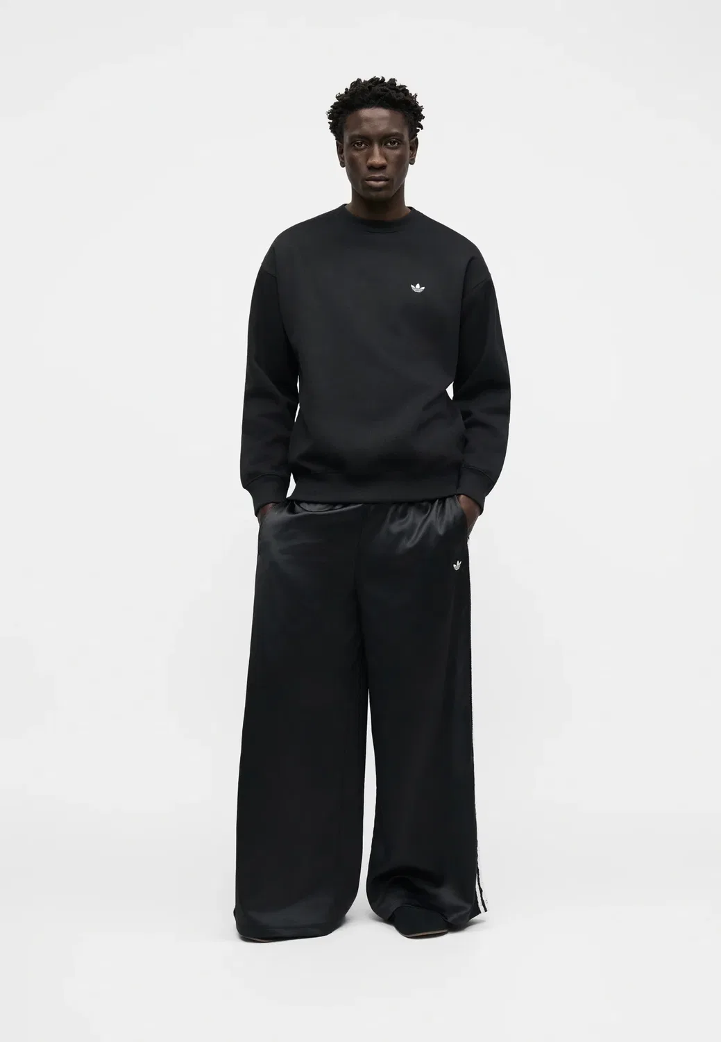 Толстовка унисекс Crew Adidas Originals, Black — фото 3