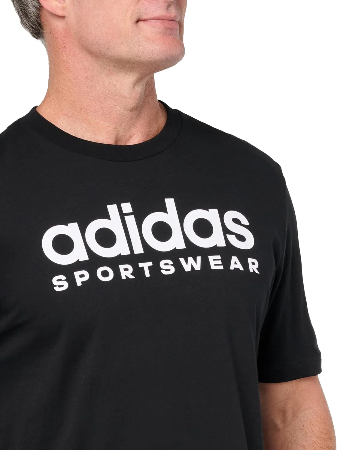 Мужская футболка с графическим принтом adidas, Black — фото 2