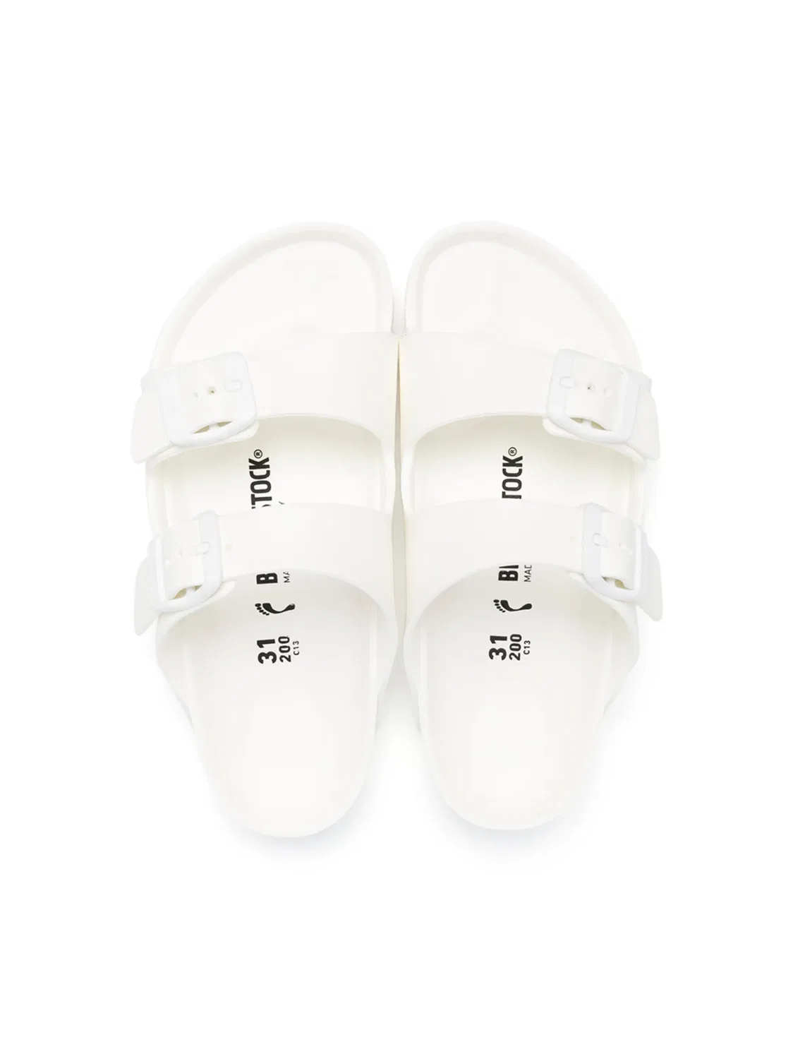 Birkenstock Босоножки белые с боковой пряжкой — фото 2