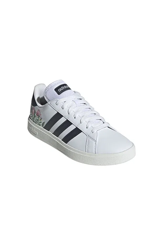 Детские кроссовки для девочек с графическим принтом Adidas, White Pattern