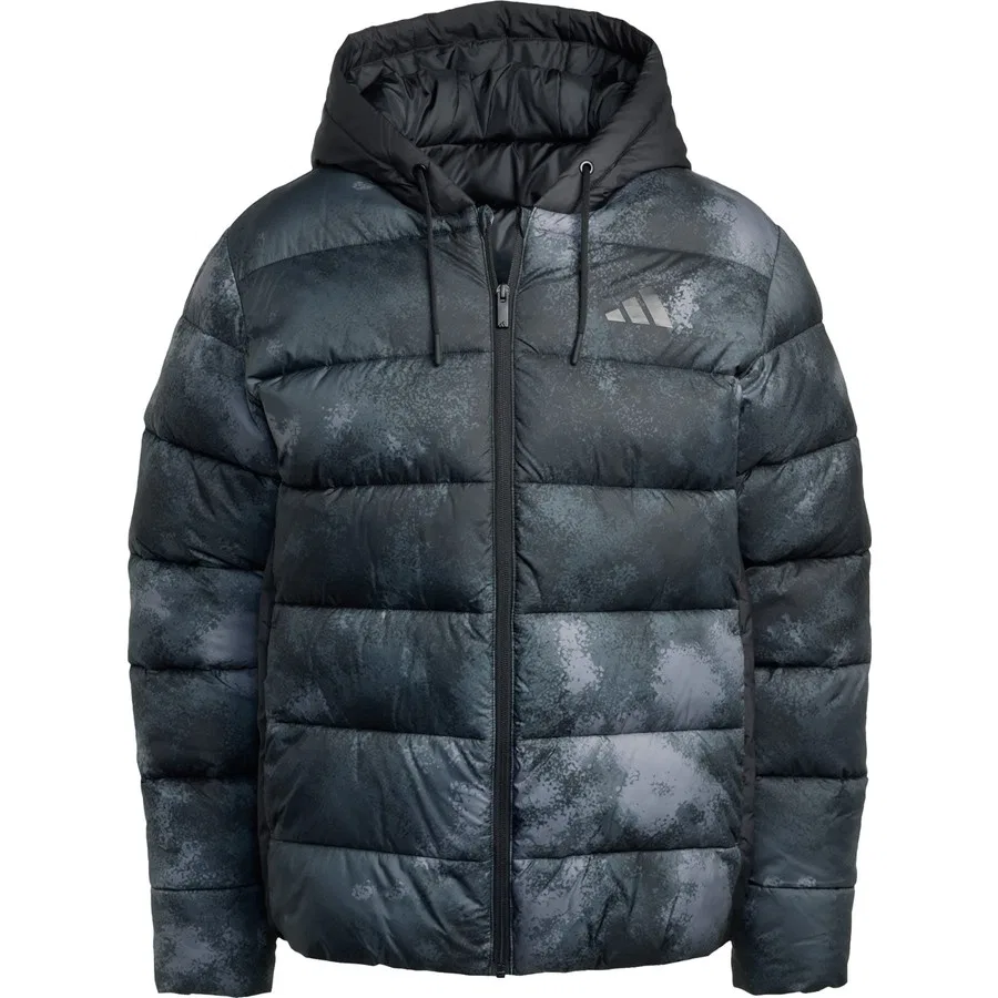 Мужской утепленный пуховик с капюшоном CLIMAWARM Sportswear JV7714 adidas, Черный — фото 3