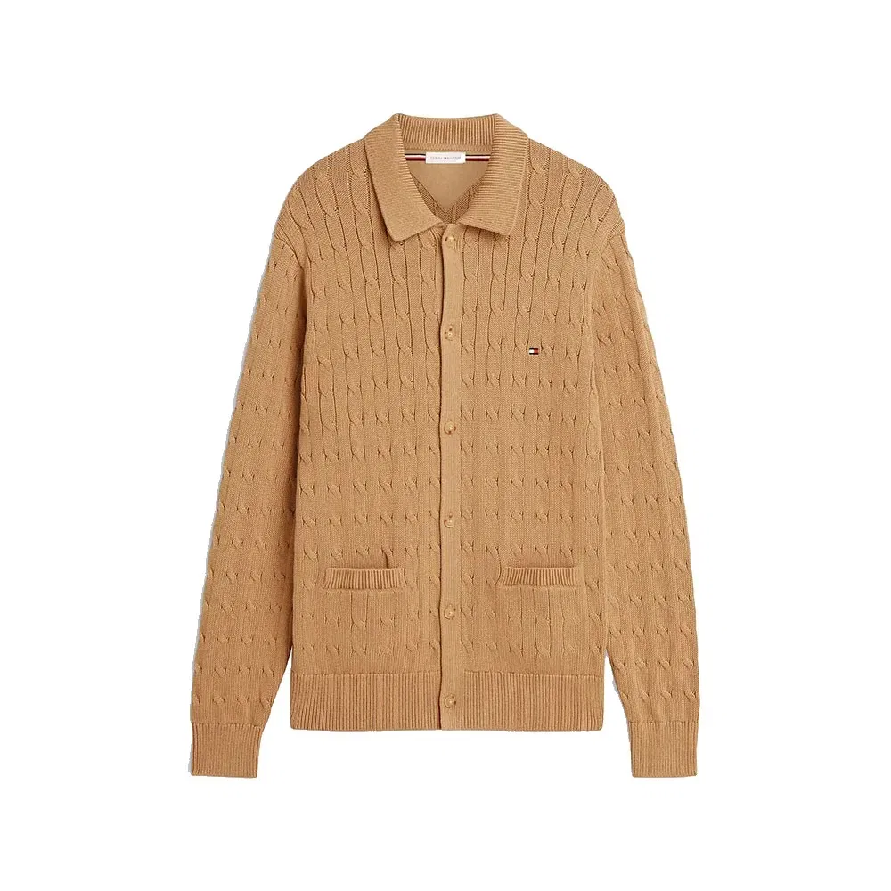 Мужской кардиган из хлопка Tommy hilfiger, Brown — фото 3