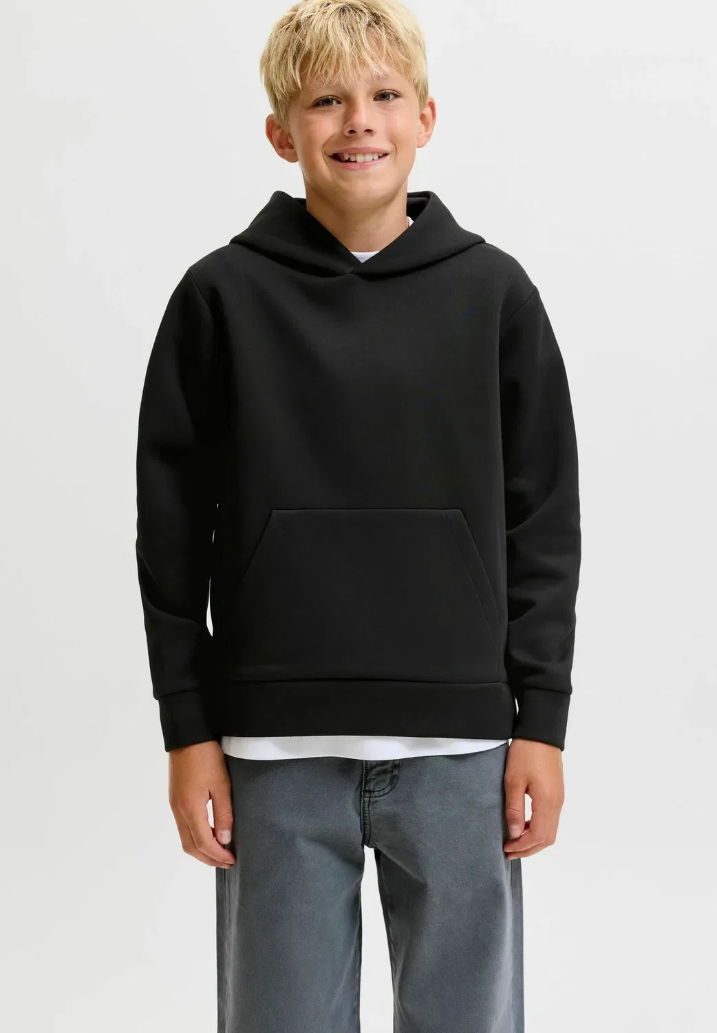 Худи, худи для подростков - худи Jack & Jones Junior, Black — фото 2