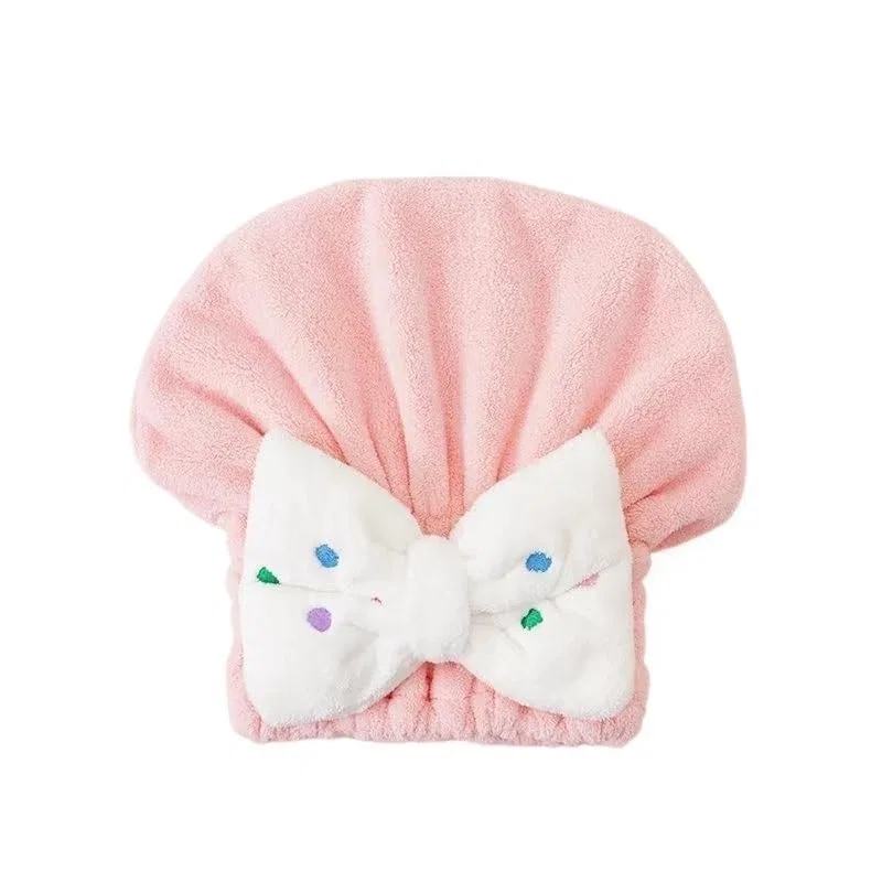 Шапочка для душа Korallenvlies, AD-BCrbgen, 1 шт, 22x28 см, Pink Bow