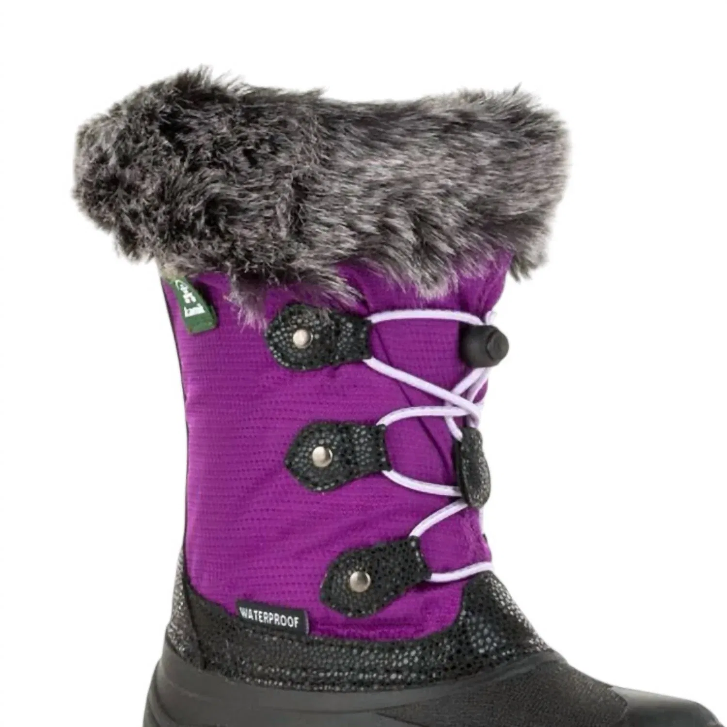 Детские зимние сапоги водонепроницаемые Powdery 2 Boot kamik, Grape — фото 2