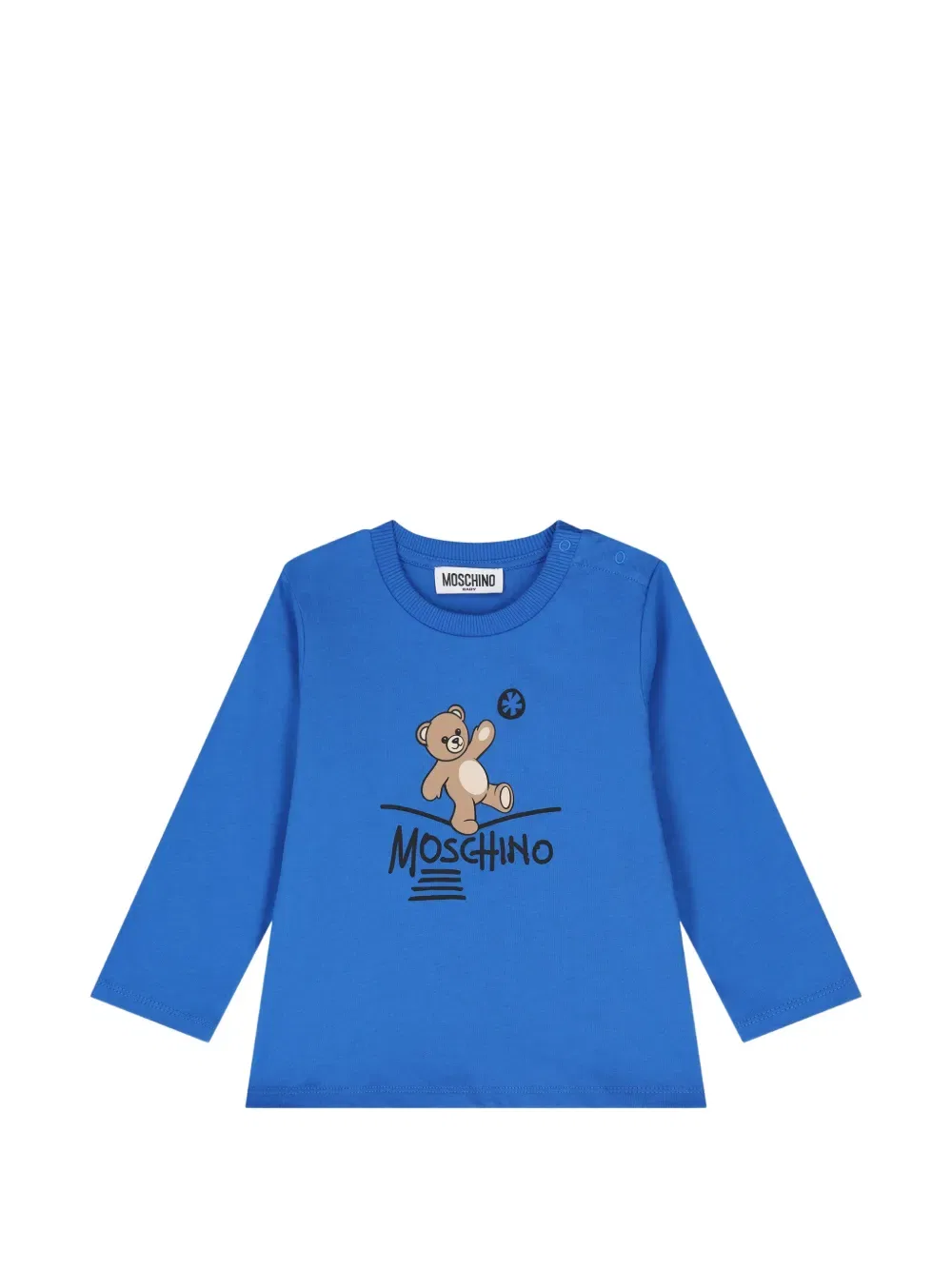 Футболка с длинным рукавом Moschino Kids, синий