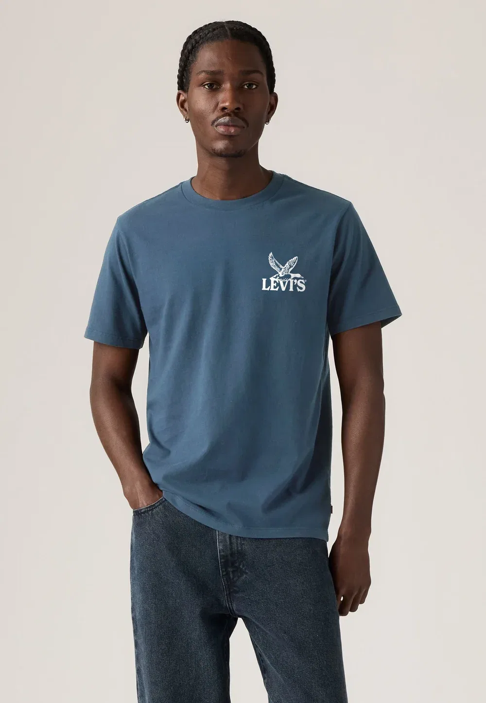 Футболка с графическим принтом Levi'S, Moonlight Blue/White — фото 2