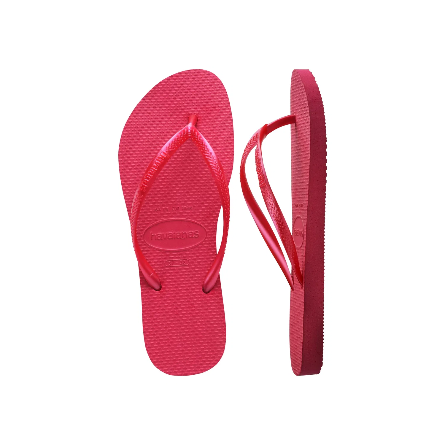 Шлепанцы детские узкие, розовый Havaianas — фото 4
